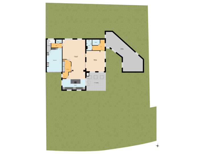 Begane grond met tuin