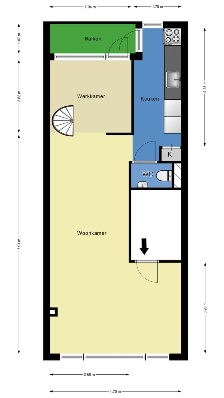 Foto 28 van Insulindestraat 59-A02