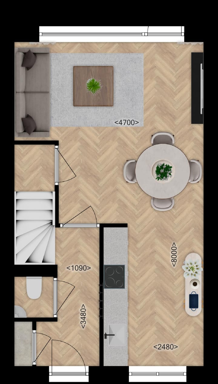 Foto 7 van Fase A Tussenwoningen (Bouwnr. W3-2)
