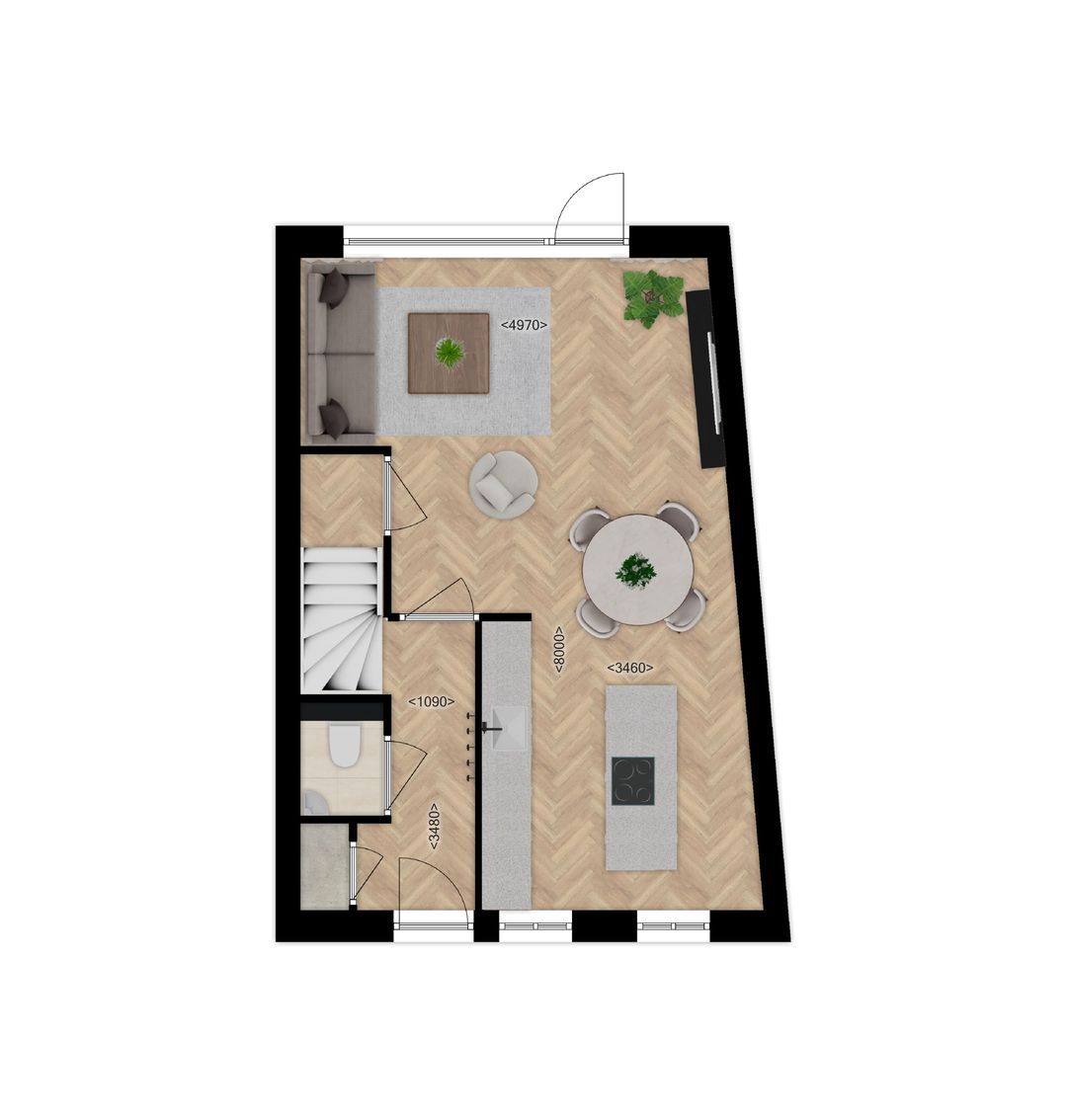 Foto 2 van Fase A Tussenwoningen (Bouwnr. W3-4)