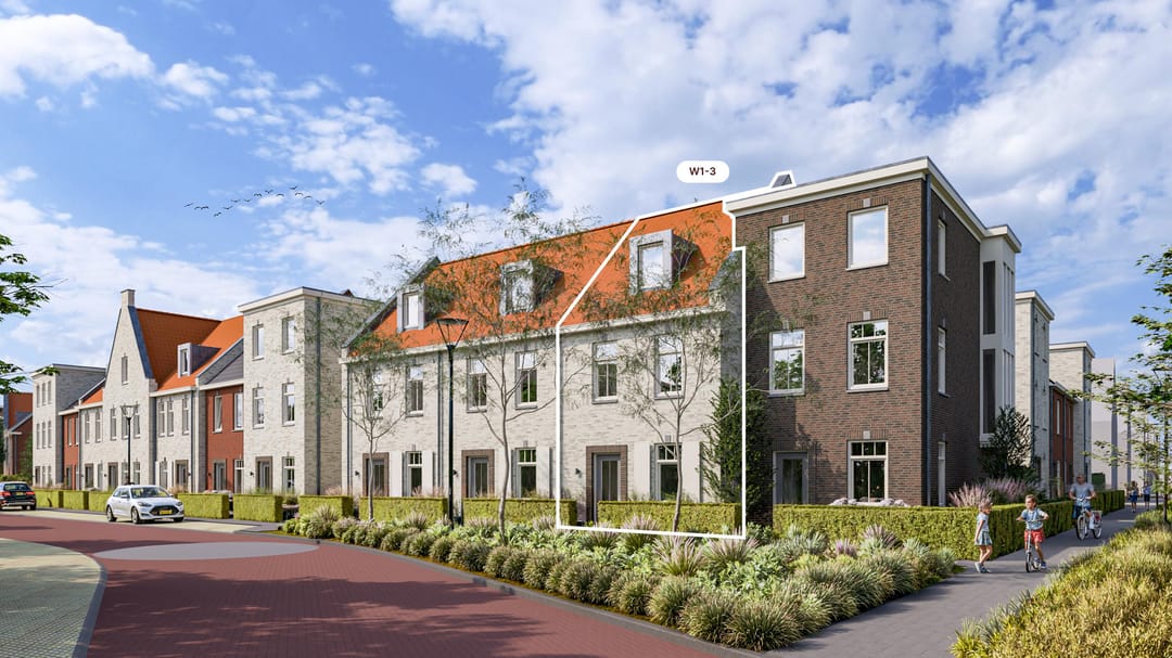 Foto 1 van Fase A Tussenwoningen (Bouwnr. W1-3)