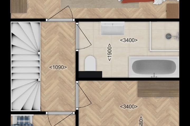 Foto 4 van Fase A Tussenwoningen (Bouwnr. W3-3)