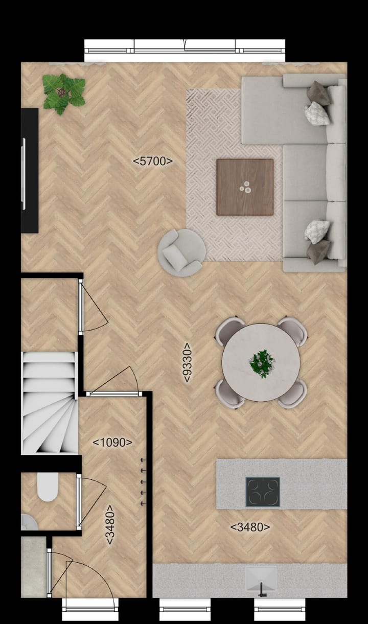 Foto 2 van Fase A Tussenwoningen (Bouwnr. W3-6)