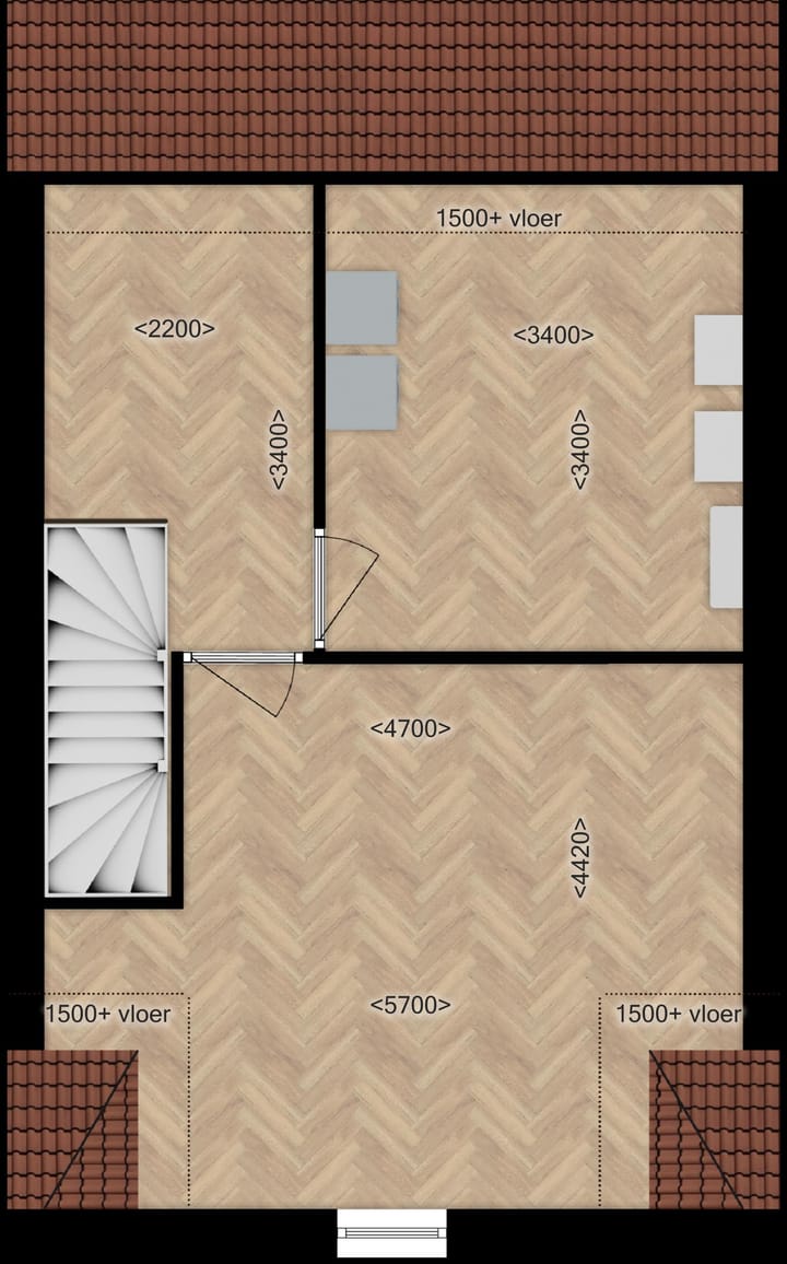 Foto 5 van Fase A Tussenwoningen (Bouwnr. W3-6)