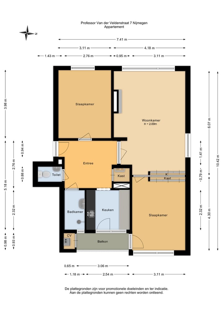 Foto 33 van Professor van der Veldenstraat 7