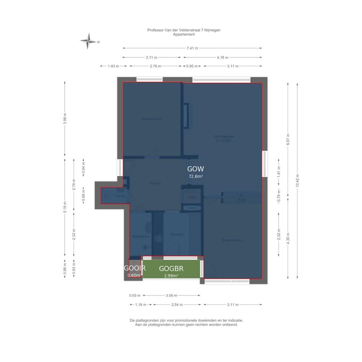 Foto 35 van Professor van der Veldenstraat 7