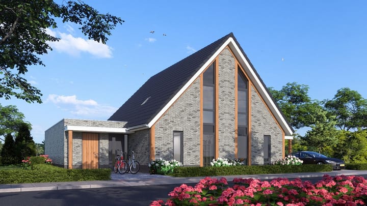 Foto 1 van Vrije bouwkavels twee-onder-een-kapwoning (Bouwnr. H14)