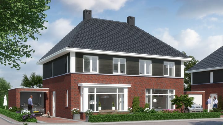 Foto 2 van Vrije bouwkavels twee-onder-een-kapwoning (Bouwnr. H14)