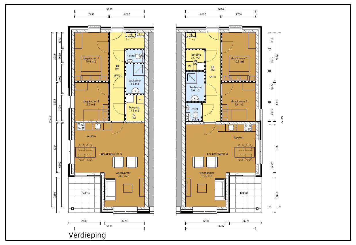 Foto 4 van Appartement 't Veenblok (Bouwnr. 3)