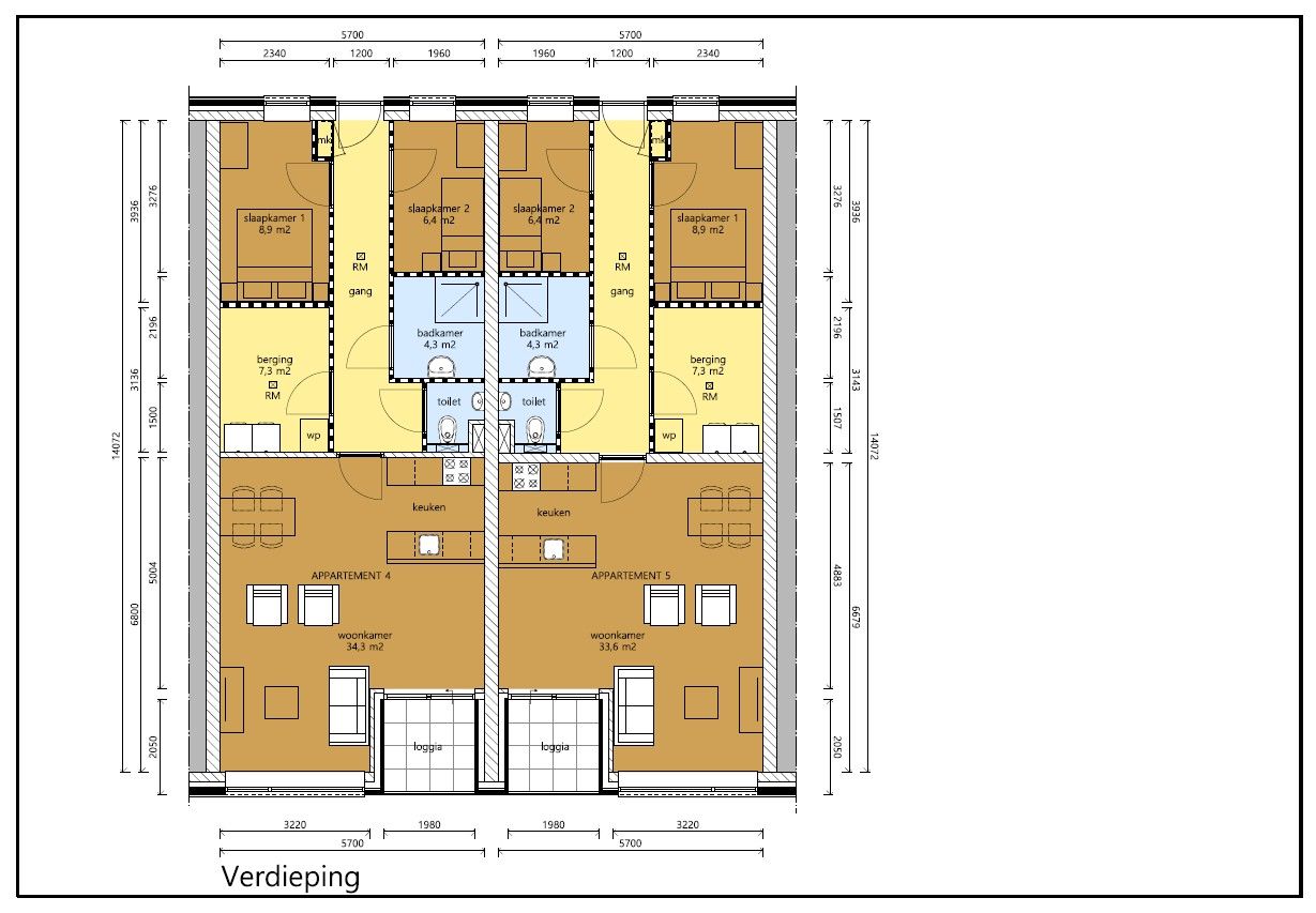 Foto 4 van Appartement 't Veenblok (Bouwnr. 5)