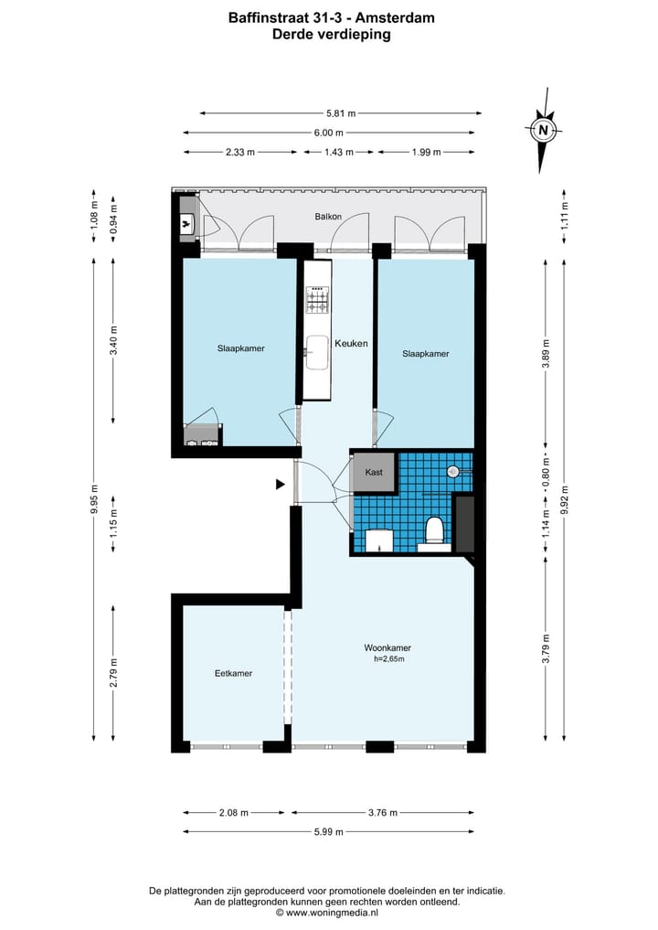 Foto 20 van Baffinstraat 31-3