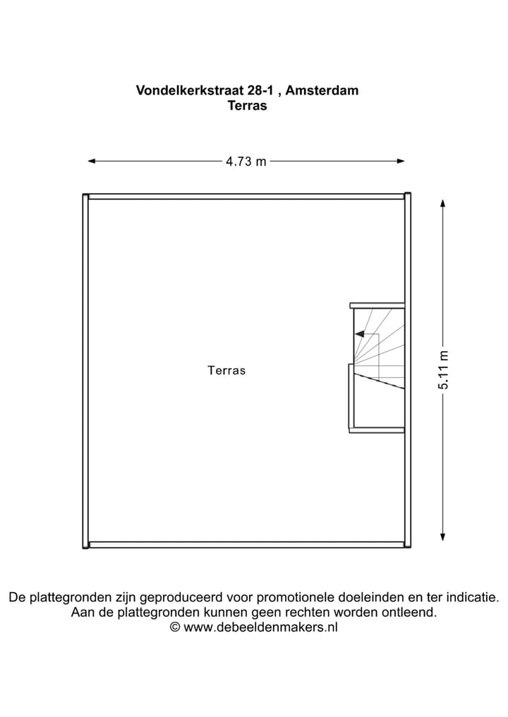 Foto 25 van Vondelkerkstraat 28-1
