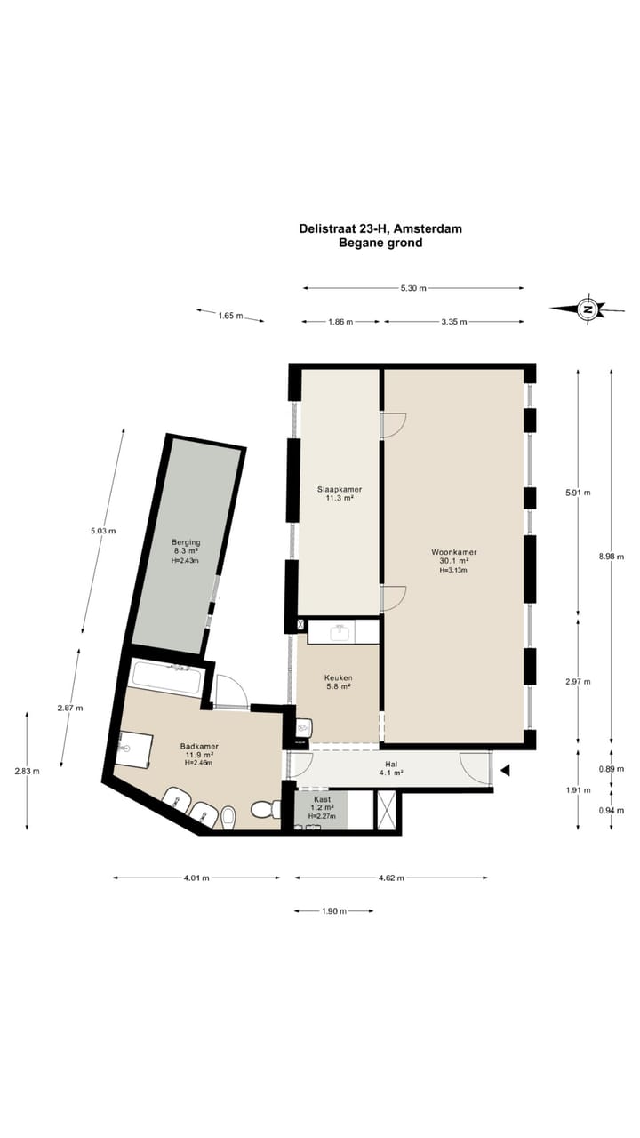Foto 17 van Delistraat 23-H