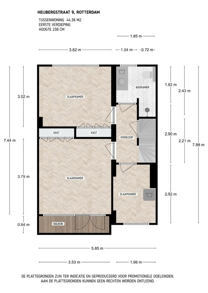 Foto 45 van Heijbergstraat 9