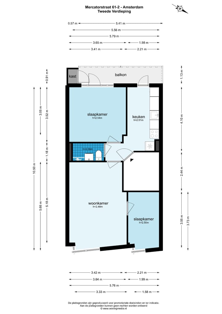 Foto 14 van Mercatorstraat 61-2