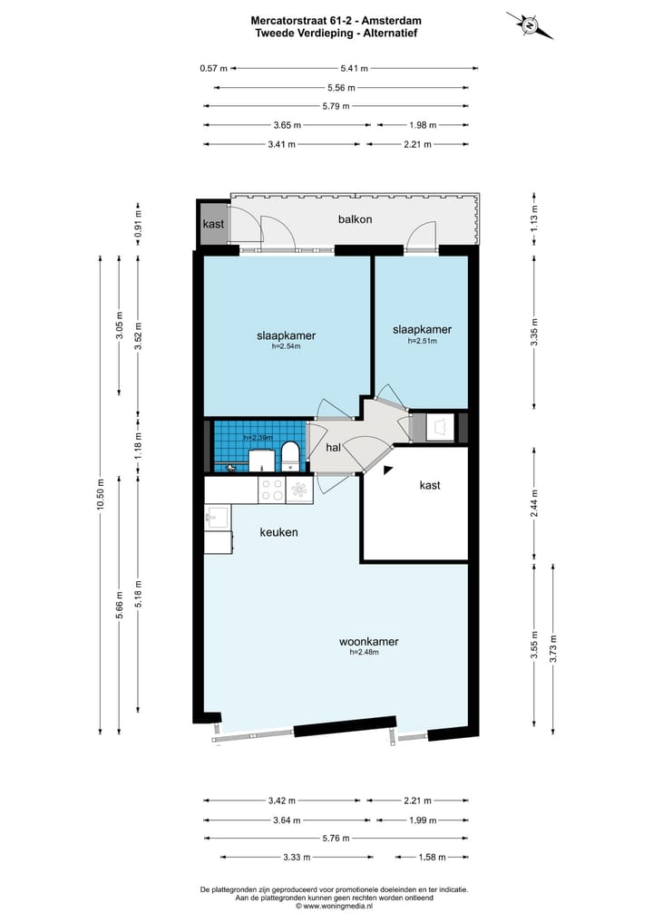 Foto 15 van Mercatorstraat 61-2
