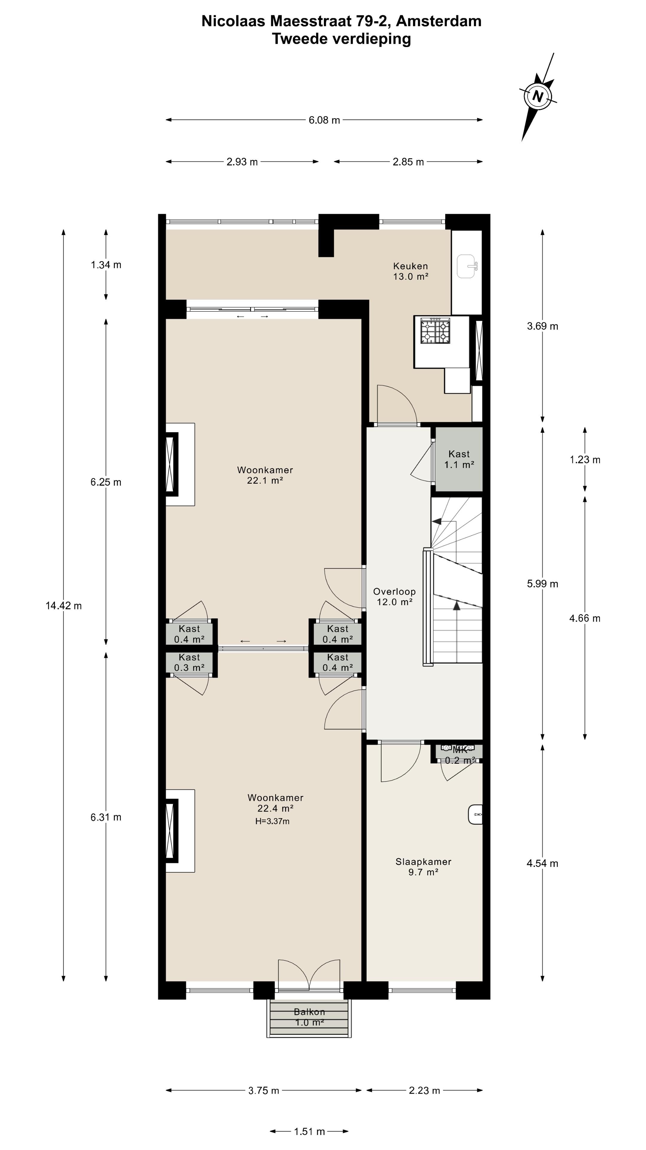 Foto 36 van Nicolaas Maesstraat 79-2