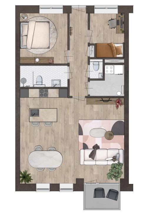 Foto 4 van Appartementen Gruttershof (Bouwnr. 6)