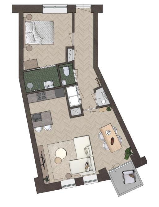 Foto 4 van Appartementen Gruttershof (Bouwnr. 8)