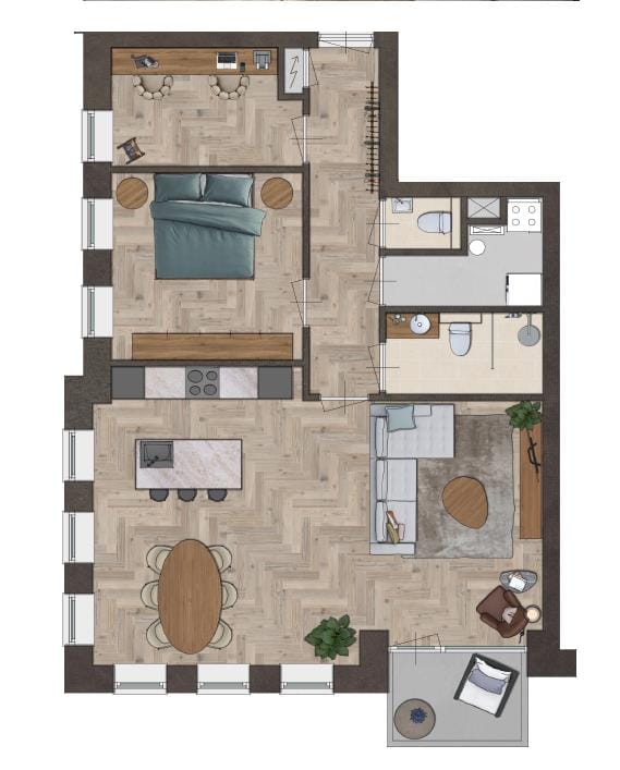 Foto 4 van Appartementen Gruttershof (Bouwnr. 12)