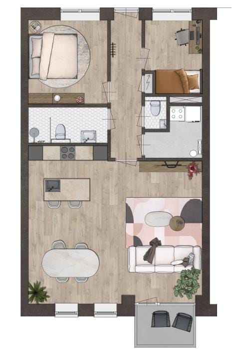 Foto 4 van Appartementen Gruttershof (Bouwnr. 14)