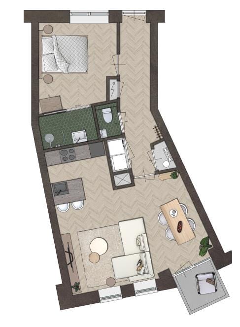 Foto 4 van Appartementen Gruttershof (Bouwnr. 16)