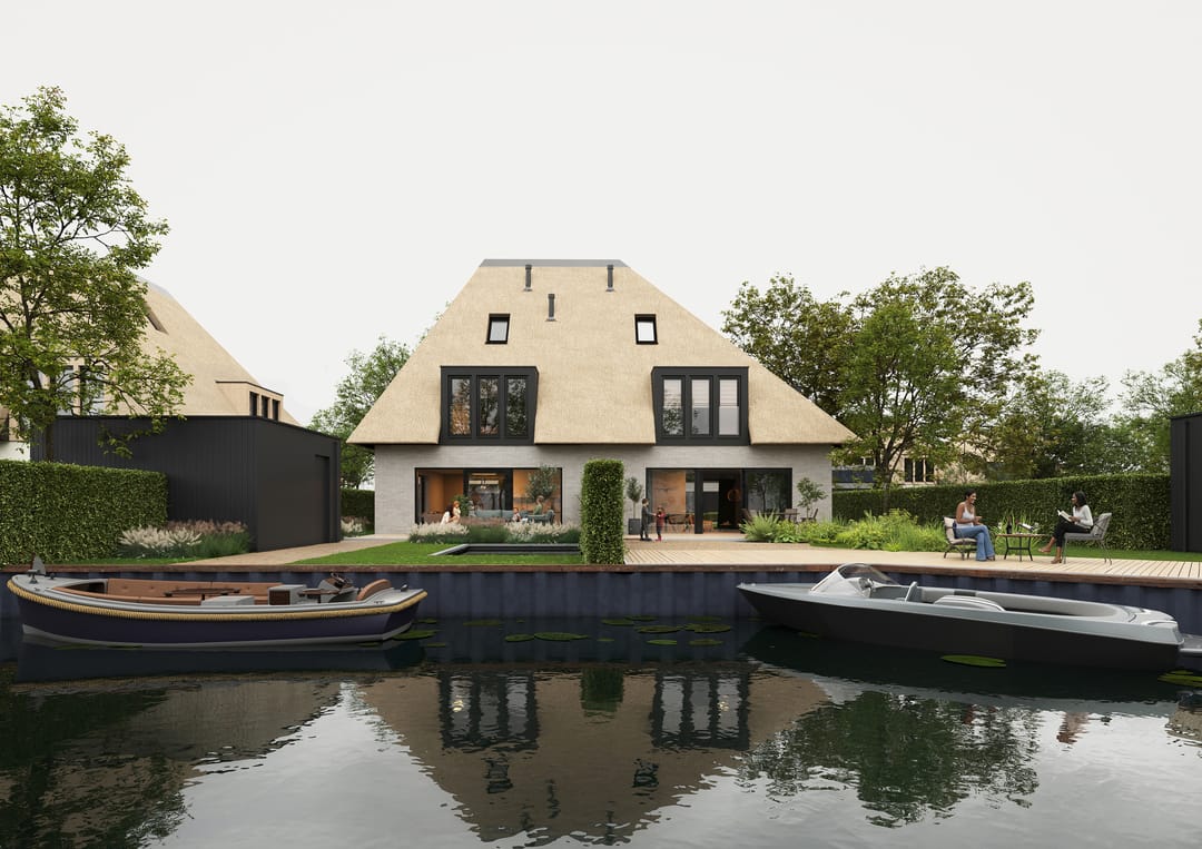 Foto 1 van De Krijgsman Muiden - De Eilanden Rietgedekte Villa's