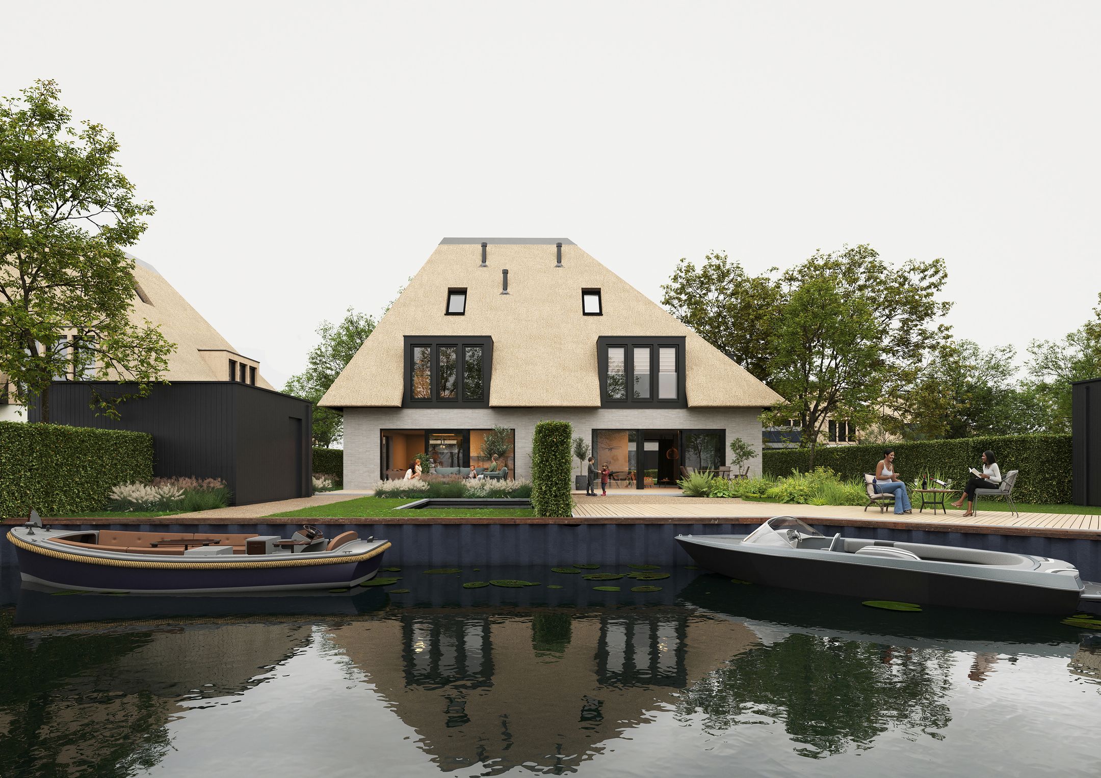 Image of De Krijgsman Muiden - De Eilanden Rietgedekte Villa's