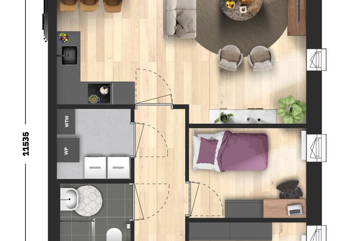 Foto 6 van Linnerpark appartement type A (Bouwnr. 24)
