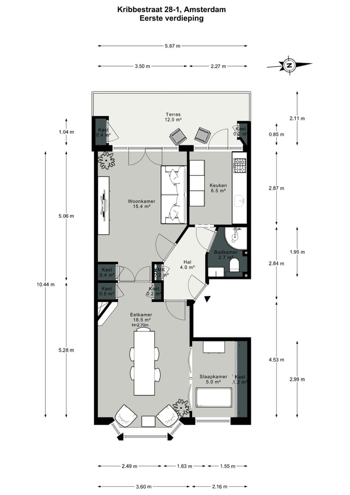Foto 33 van Kribbestraat 28-1