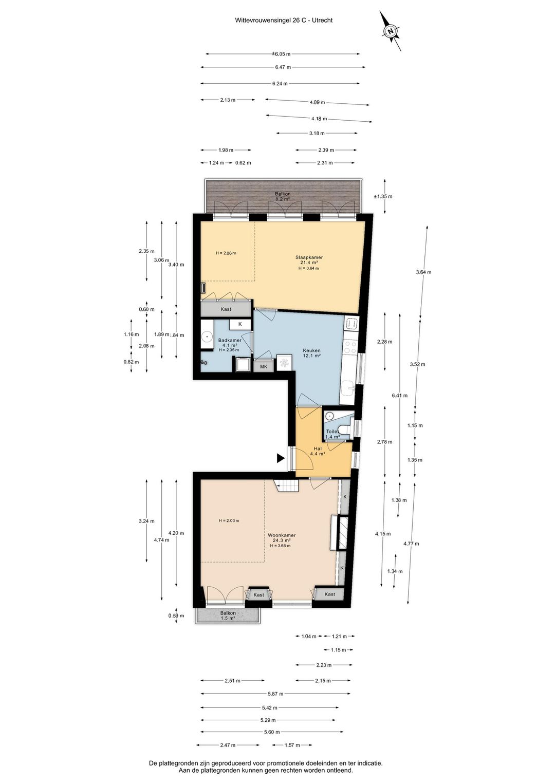 Foto 31 van Wittevrouwensingel 26-C
