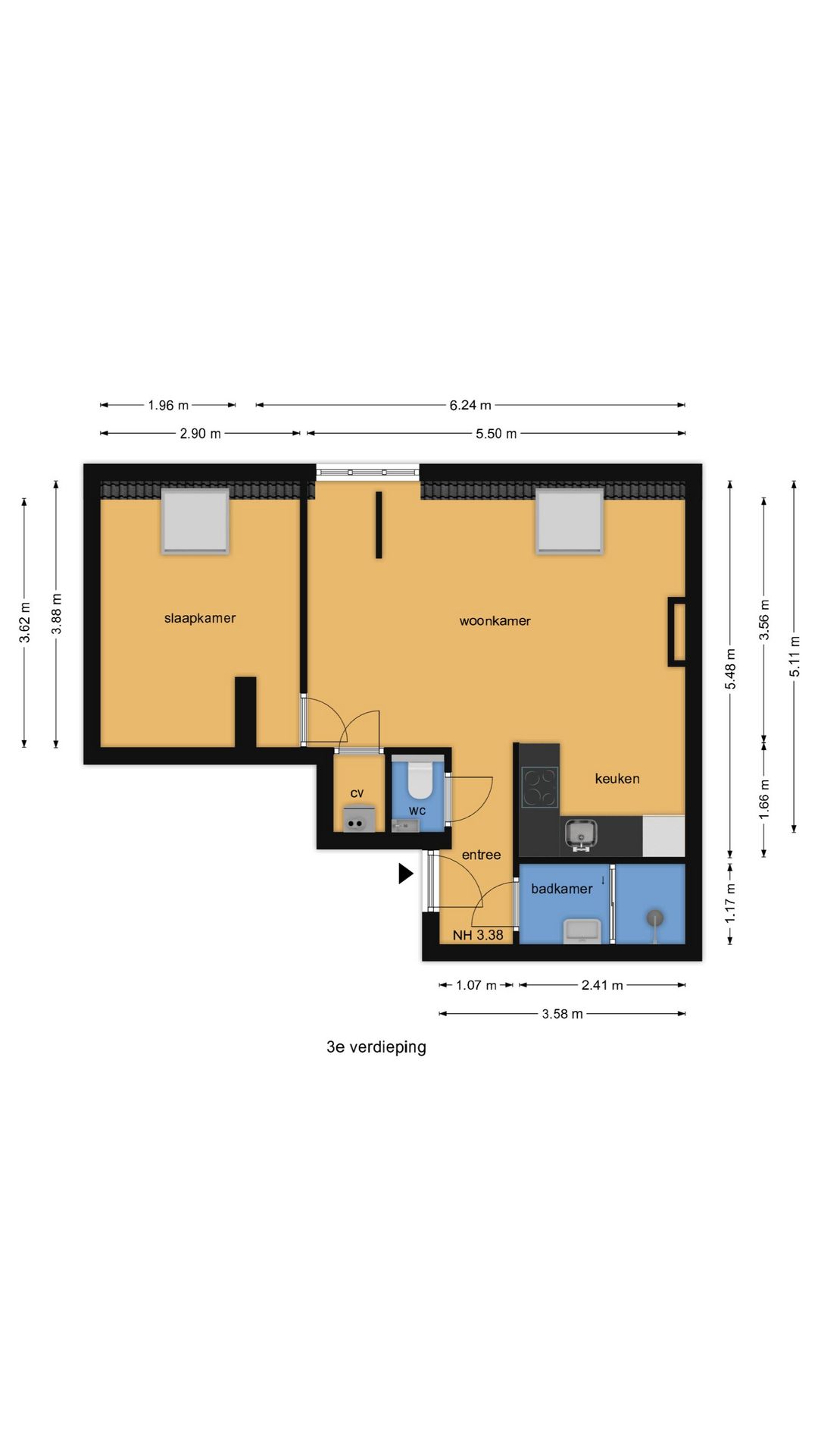 Foto 18 van Van de Spiegelstraat 5-F