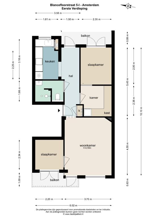 Foto 2 van Blancefloorstraat 5-1