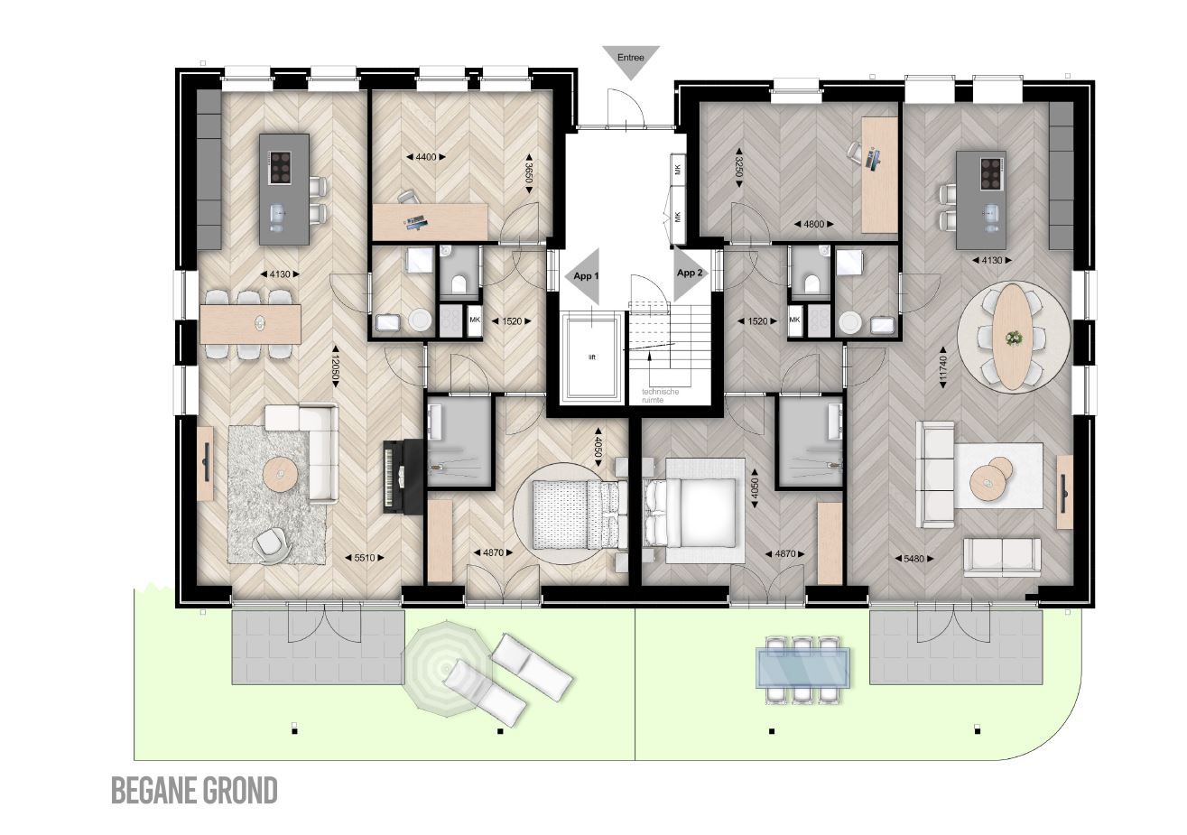 Foto 3 van Brinkstraat 15-C (Bouwnr. 1)