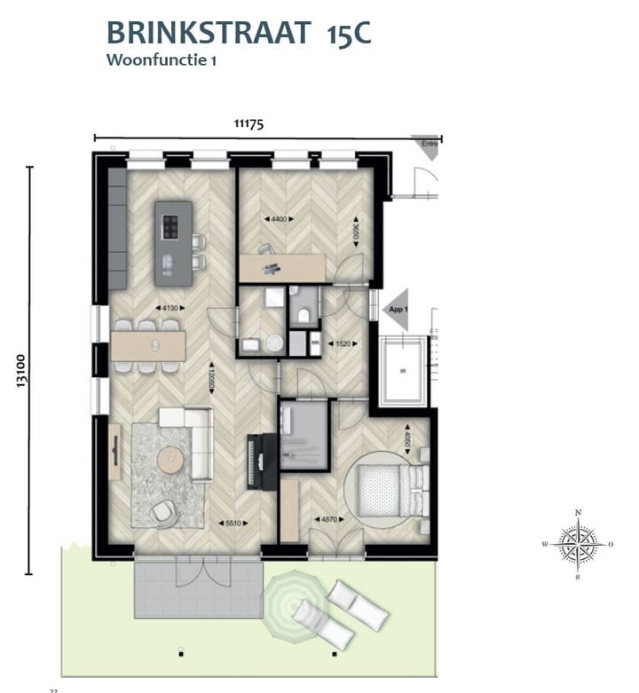 Foto 5 van Brinkstraat 15-C (Bouwnr. 1)