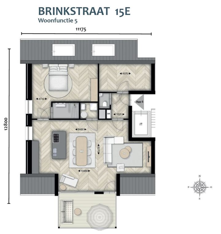 Photo 6 of Brinkstraat 15-E | 2e verdieping (Bouwnr. 5)