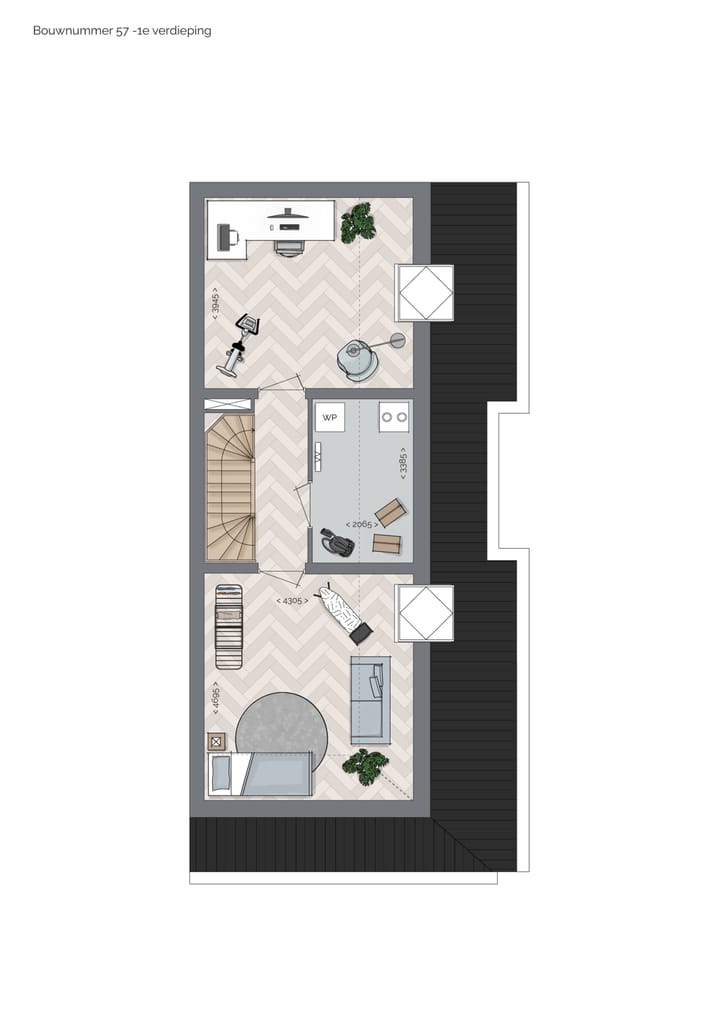 Foto 5 van Drie-onder- één-kapwoning "de Deel" (Bouwnr. 75)