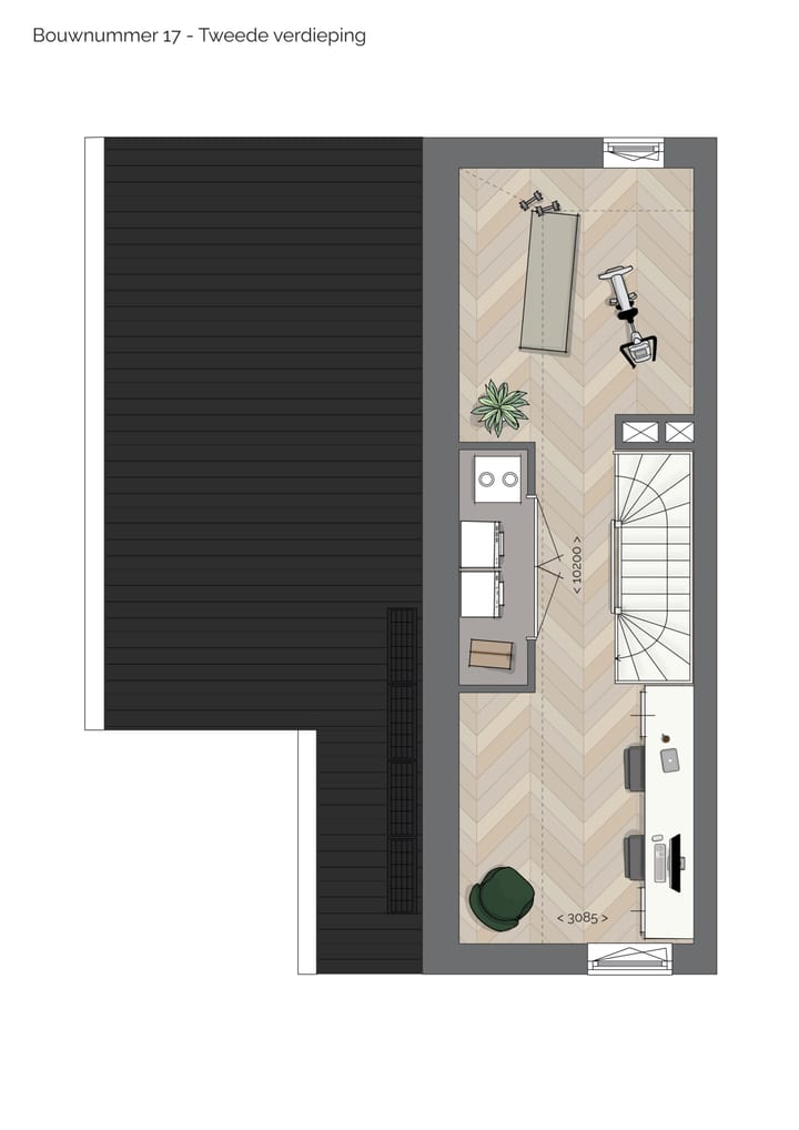 Foto 7 van Twee- onder- één - kapwoning " de Keuterij" (Bouwnr. 85)