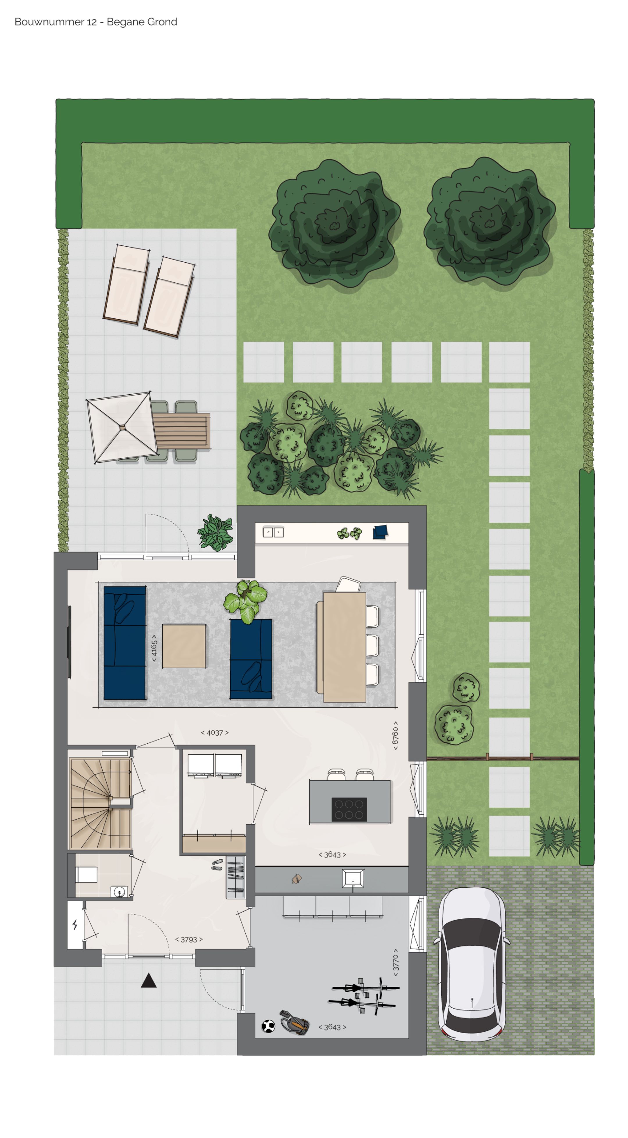 Foto 6 van Twee-onder-één-kapwoning "de Keuterij" type (Bouwnr. 49)