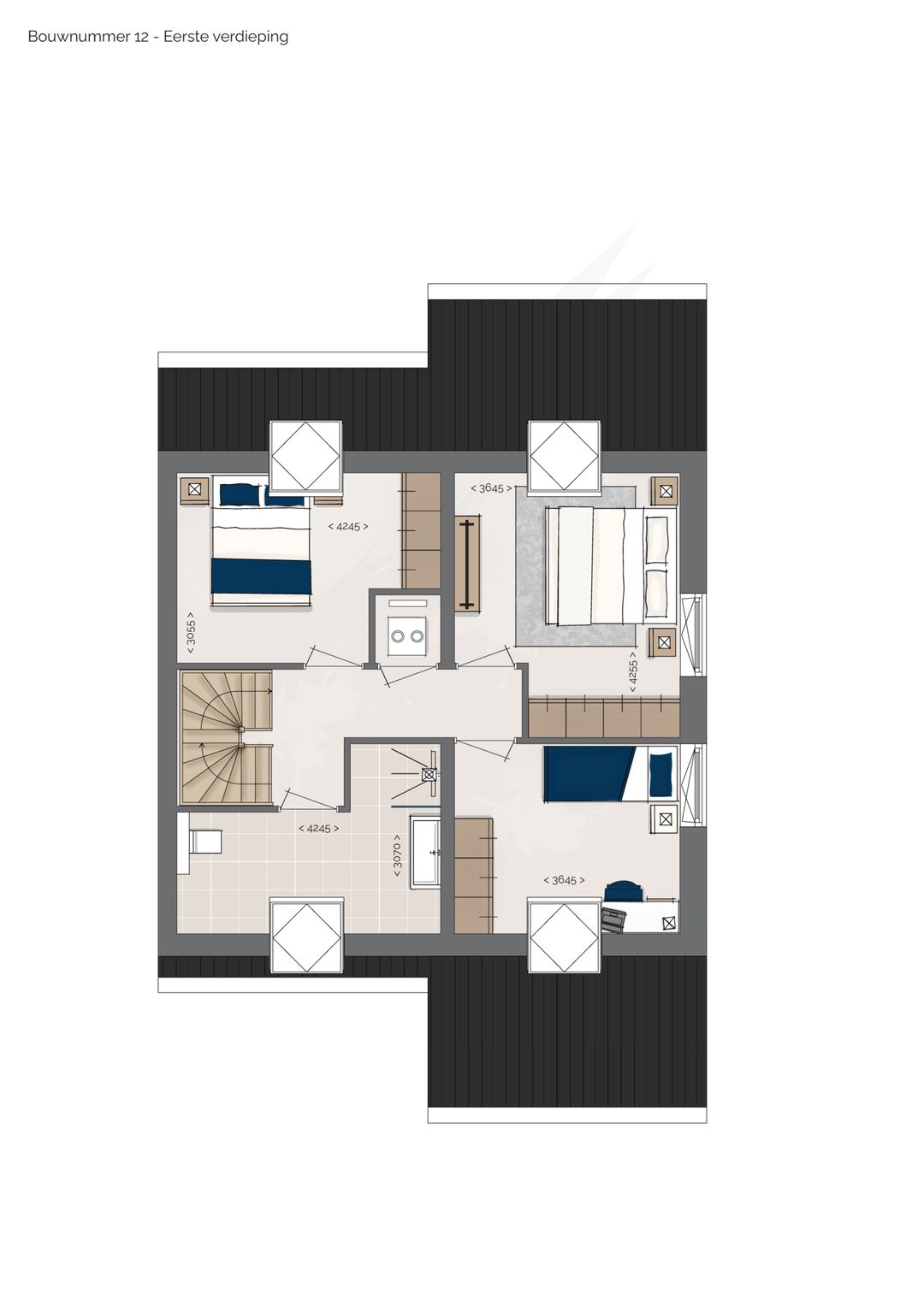 Foto 7 van Twee-onder-één-kapwoning "de Keuterij" type (Bouwnr. 49)