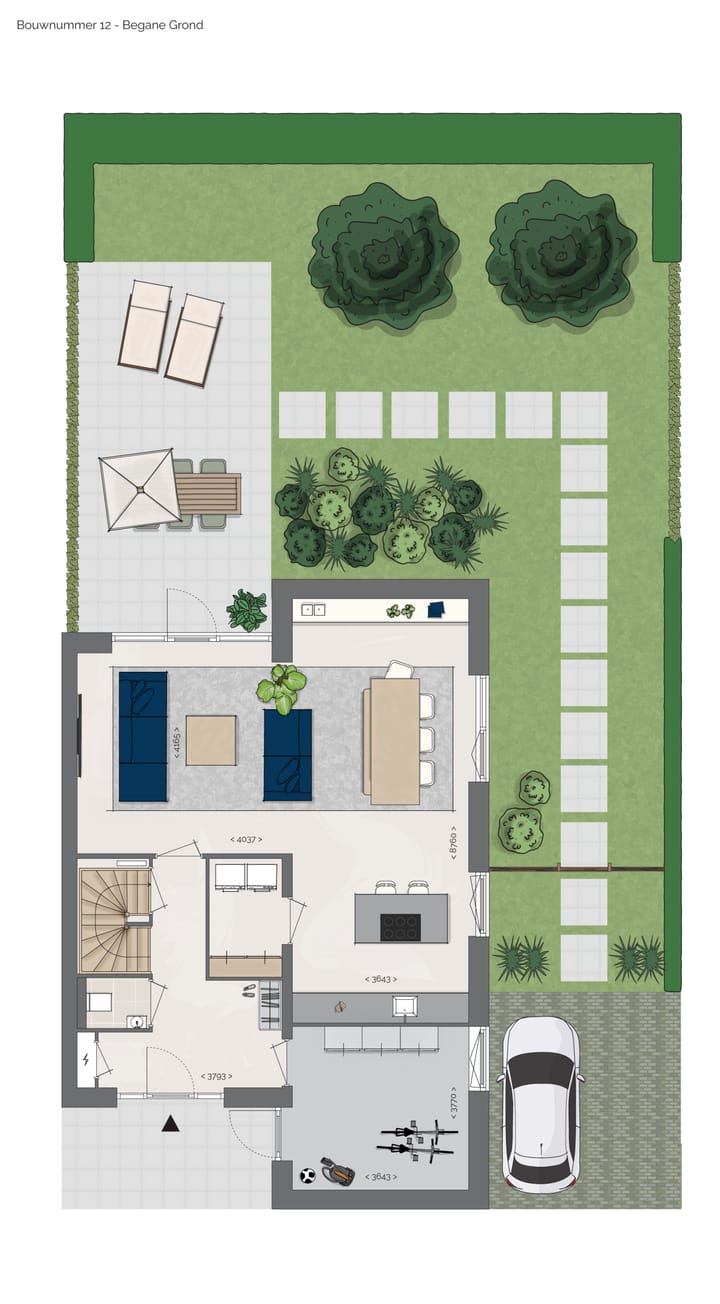 Foto 7 van Twee-onder-één-kapwoning "de Keuterij" type (Bouwnr. 51)