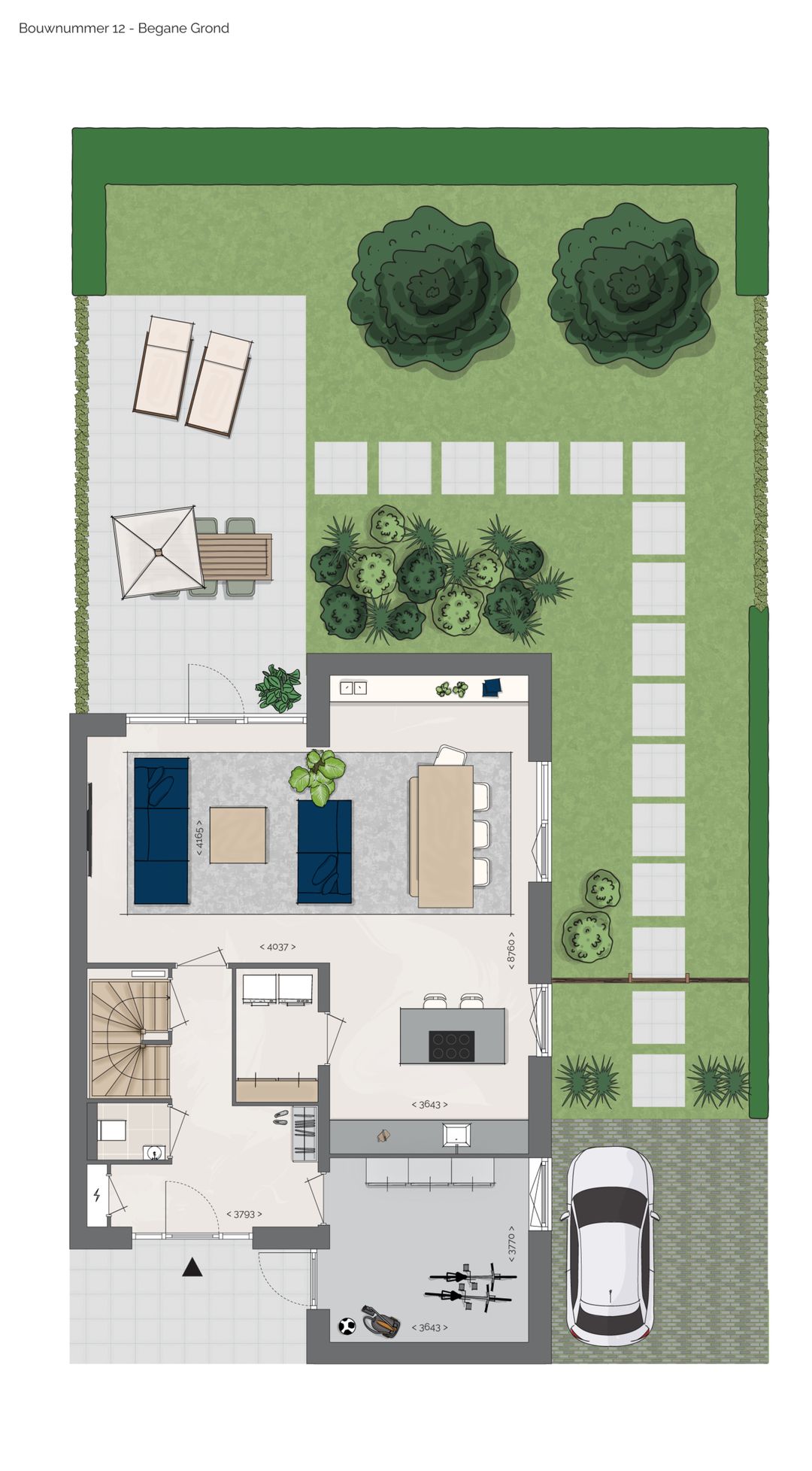 Foto 7 van Twee-onder-één-kapwoning "de Keuterij" type (Bouwnr. 98)