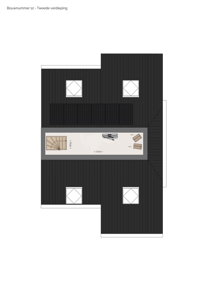 Foto 9 van Twee-onder-één-kapwoning "de Keuterij" type (Bouwnr. 89)