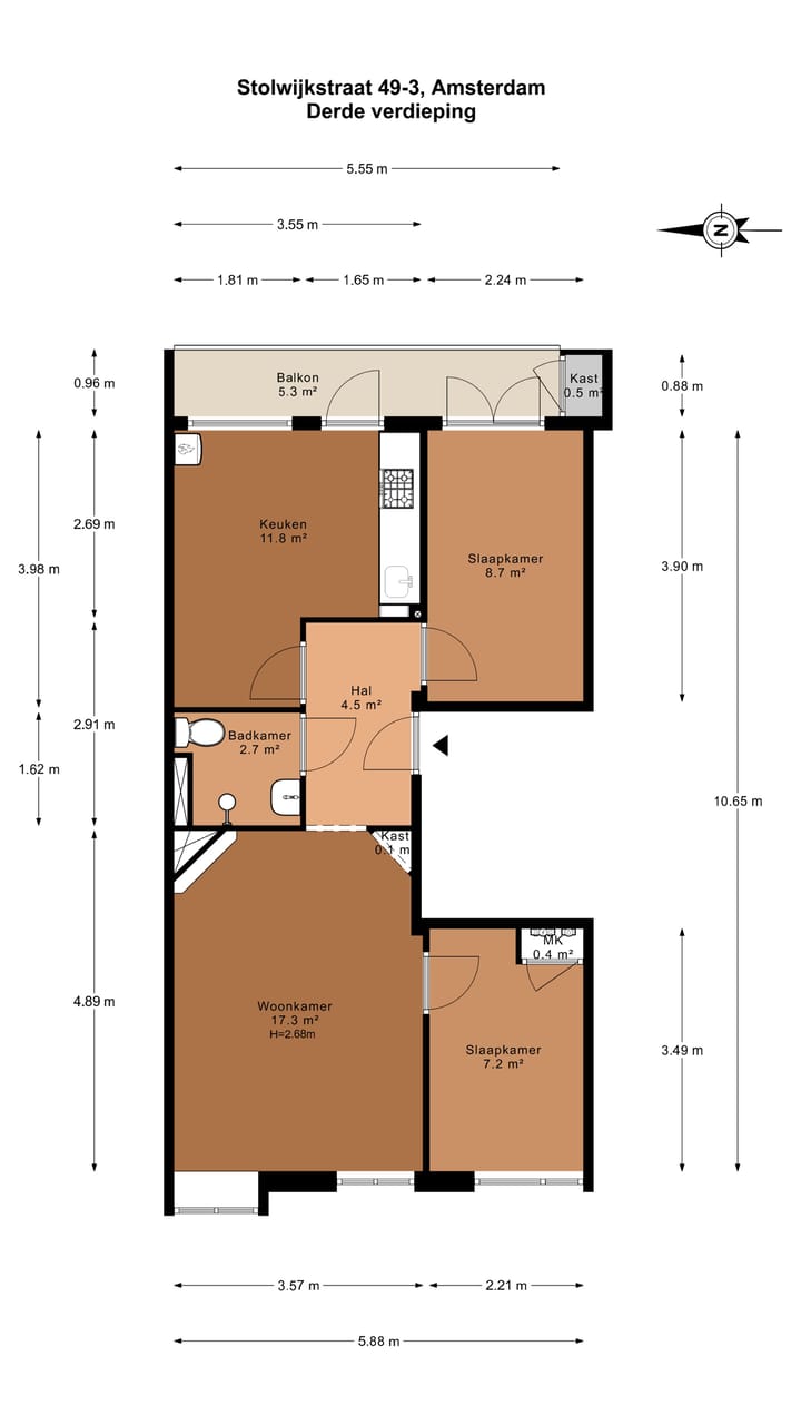 Foto 21 van Stolwijkstraat 49-3