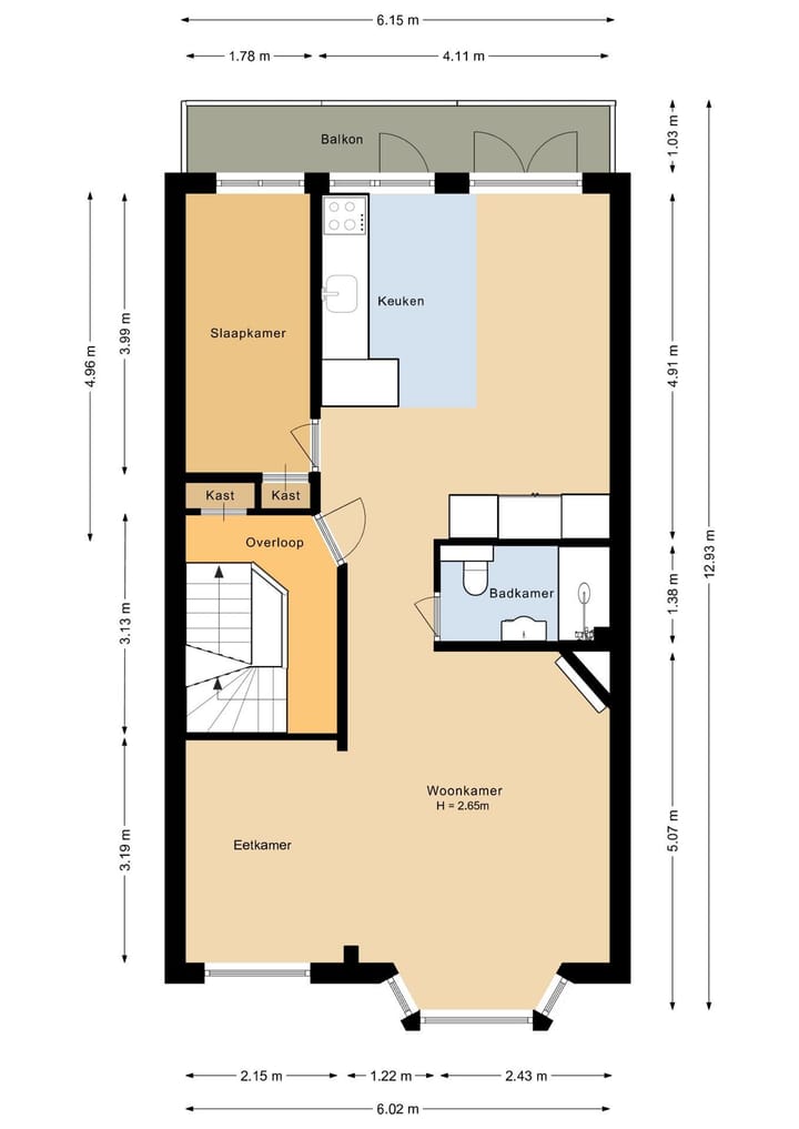 Foto 79 van Vechtstraat 157-H