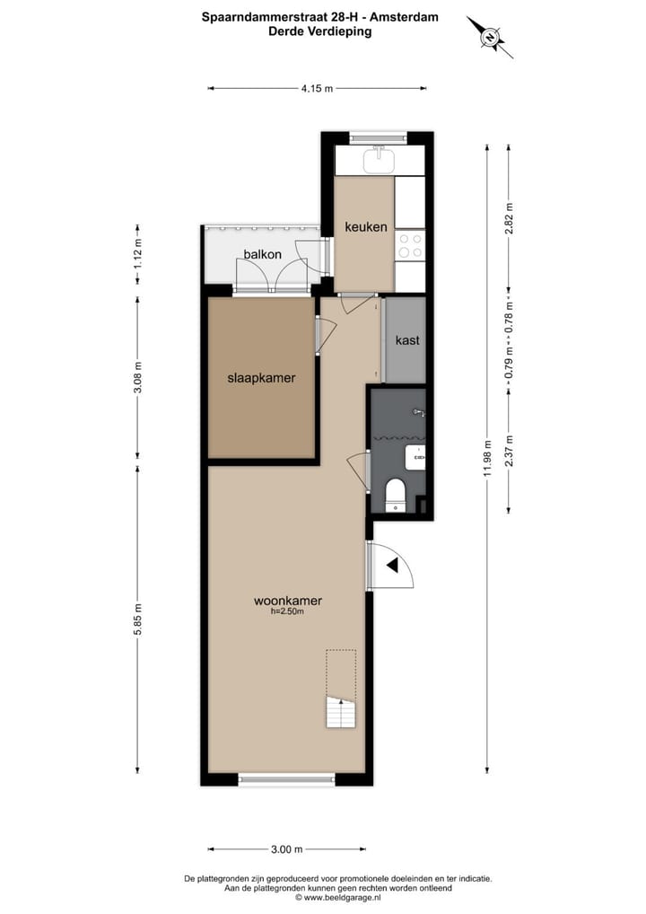 Foto 27 van Spaarndammerstraat 28-H