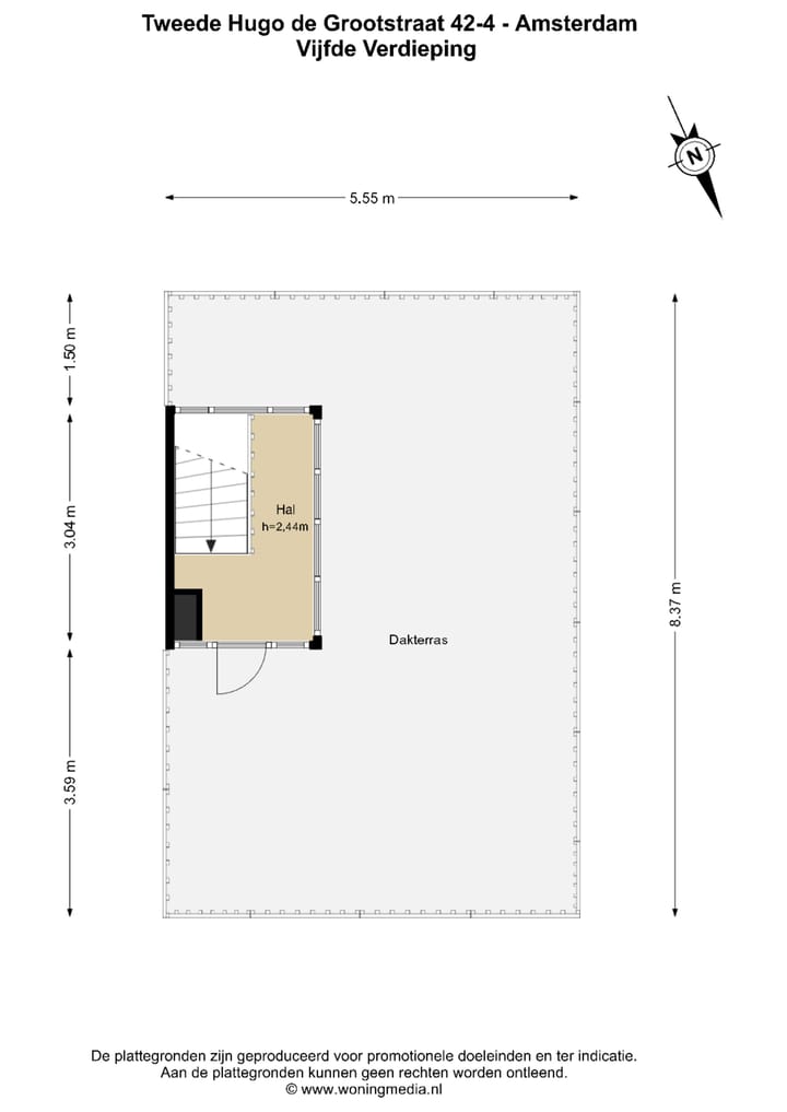Foto 25 van Tweede Hugo de Grootstraat 42-4