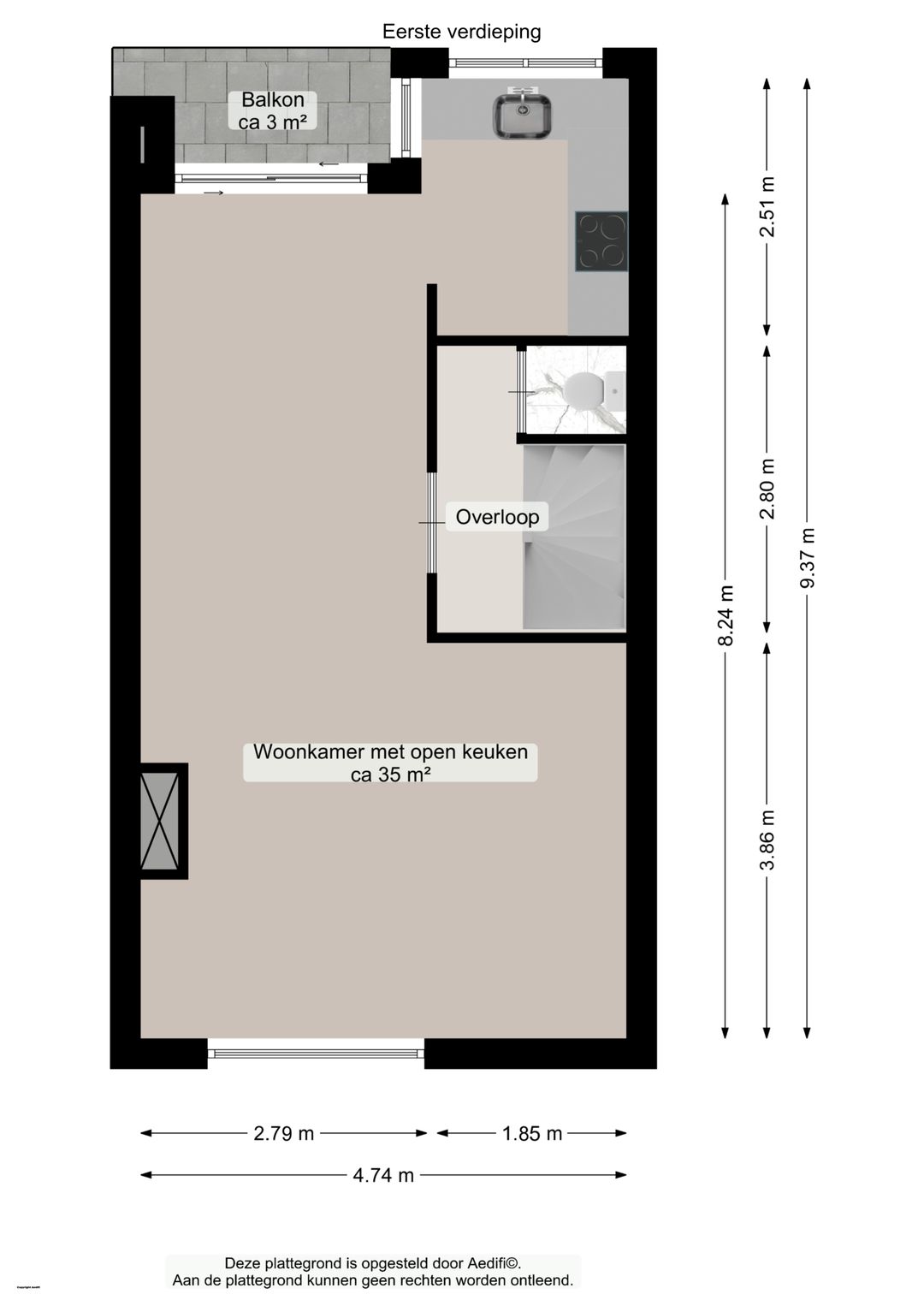 Foto 43 van Gratamastraat 47-A