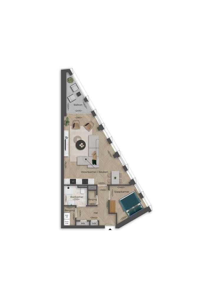 Photo 18 of Type J3 - 4 kamer appartement (Bouwnr. P53)