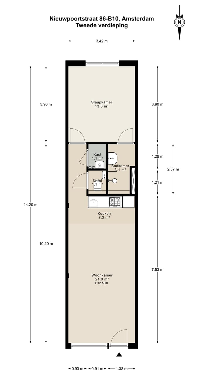 Foto 24 van Nieuwpoortstraat 86-B10